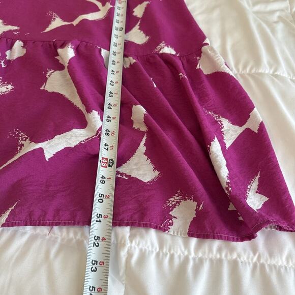 Nine West Women's Size XXL Maxi Babydoll Dress Lined Pink Floral Spring Easter - Picture 9 of 12